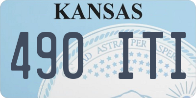 KS license plate 490ITI