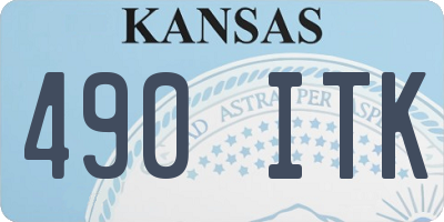 KS license plate 490ITK