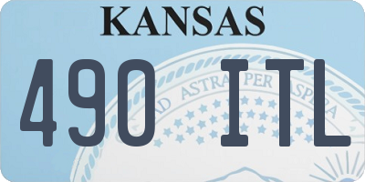 KS license plate 490ITL