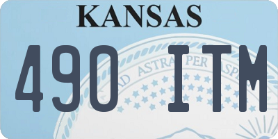 KS license plate 490ITM
