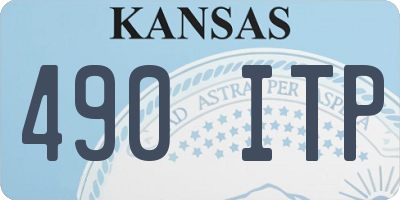 KS license plate 490ITP