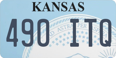 KS license plate 490ITQ
