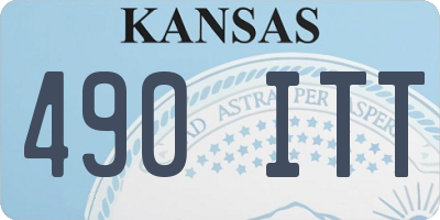 KS license plate 490ITT