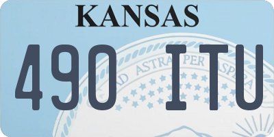 KS license plate 490ITU