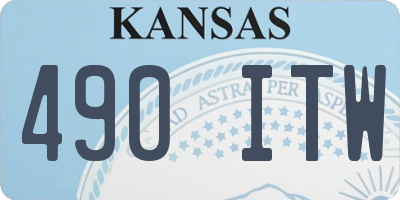 KS license plate 490ITW