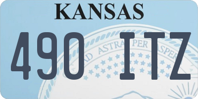 KS license plate 490ITZ