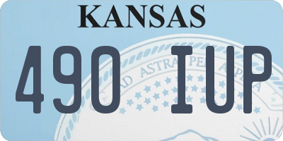 KS license plate 490IUP