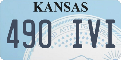 KS license plate 490IVI