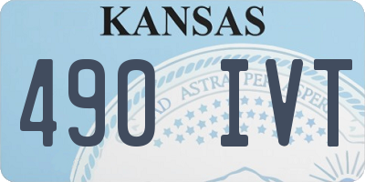 KS license plate 490IVT