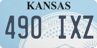 KS license plate 490IXZ