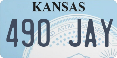 KS license plate 490JAY