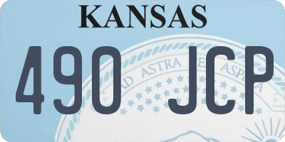 KS license plate 490JCP