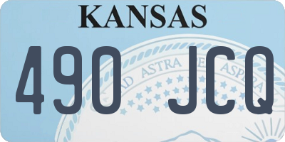 KS license plate 490JCQ