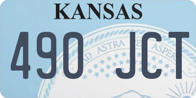 KS license plate 490JCT