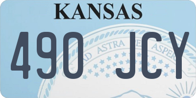 KS license plate 490JCY