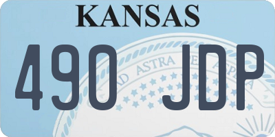 KS license plate 490JDP