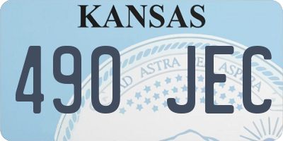 KS license plate 490JEC