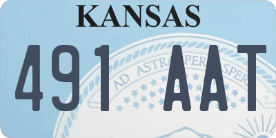 KS license plate 491AAT