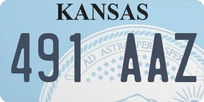 KS license plate 491AAZ