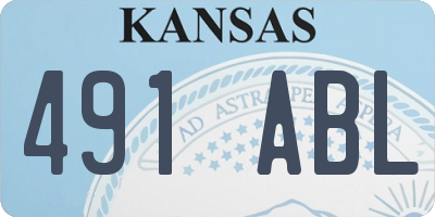 KS license plate 491ABL
