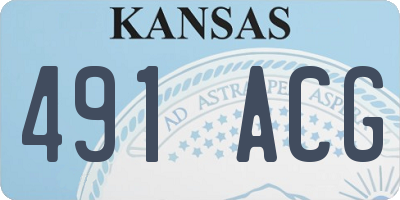 KS license plate 491ACG