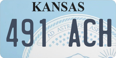 KS license plate 491ACH
