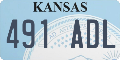 KS license plate 491ADL
