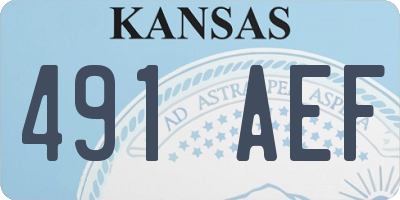 KS license plate 491AEF
