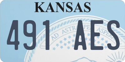 KS license plate 491AES