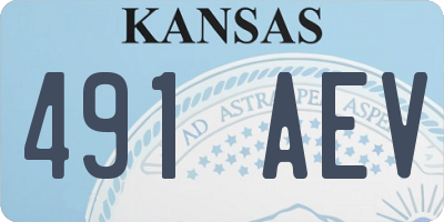 KS license plate 491AEV