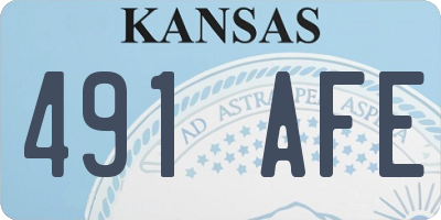 KS license plate 491AFE