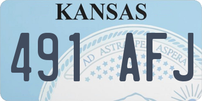 KS license plate 491AFJ