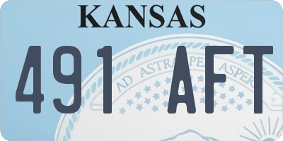 KS license plate 491AFT