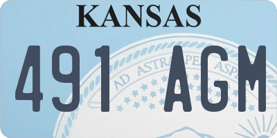 KS license plate 491AGM