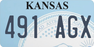 KS license plate 491AGX