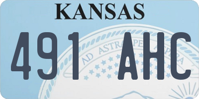 KS license plate 491AHC