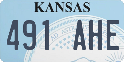 KS license plate 491AHE