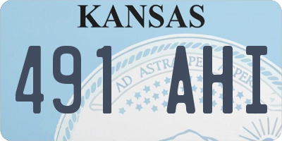 KS license plate 491AHI