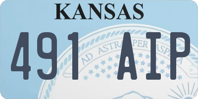KS license plate 491AIP