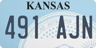 KS license plate 491AJN