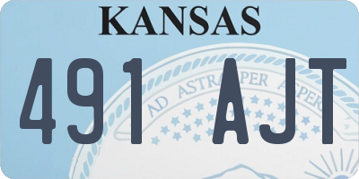 KS license plate 491AJT