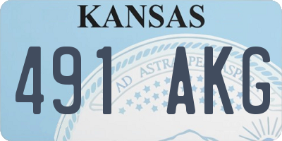 KS license plate 491AKG