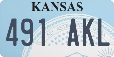 KS license plate 491AKL