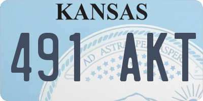 KS license plate 491AKT