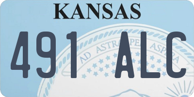 KS license plate 491ALC