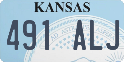 KS license plate 491ALJ