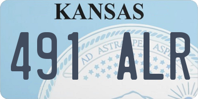 KS license plate 491ALR