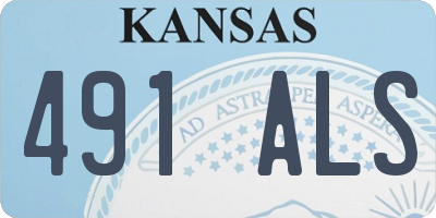 KS license plate 491ALS