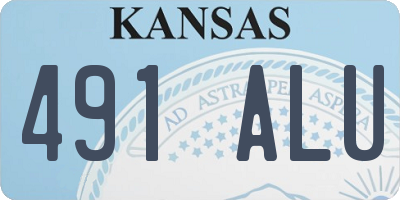 KS license plate 491ALU