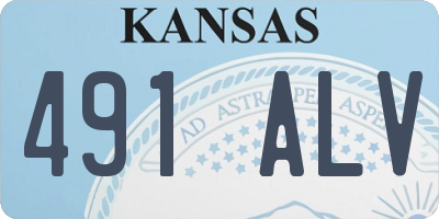 KS license plate 491ALV